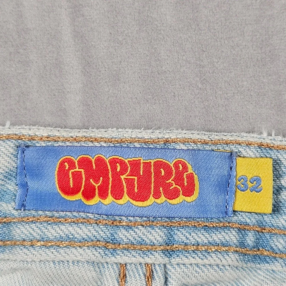 Empyre Jeans Mens 32x30 Relaxed Fit Lightwash Denim Skater Grunge Streetwear Y2K - Picture 2 of 16